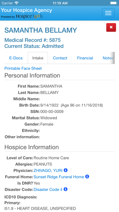 Hospice Tools eDocs screenshot 3