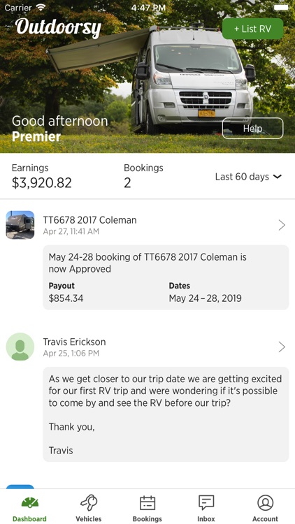 Outdoorsy Pro for RV owners