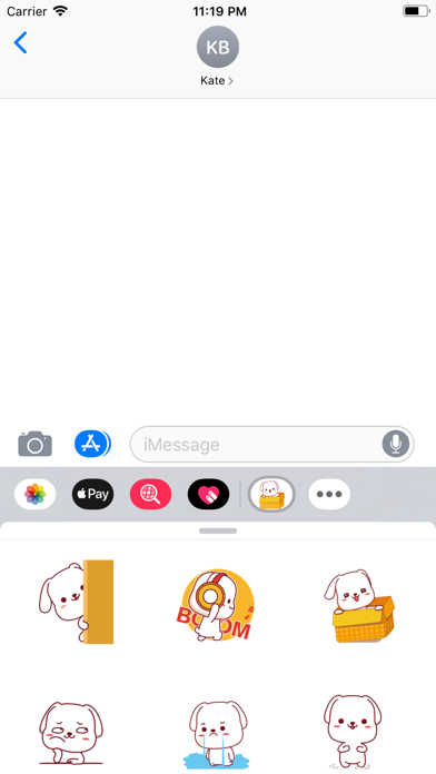 Lovely Puppy Animated Stickers screenshot 2