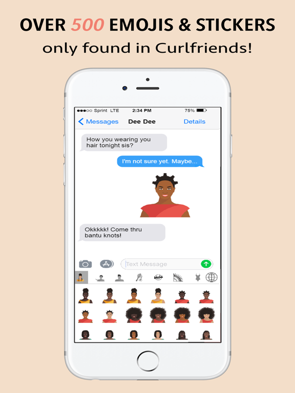 Curlfriends Natural Hair Emoji App Price Drops