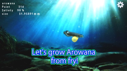 How to cancel & delete Arowana raising from fry from iphone & ipad 1