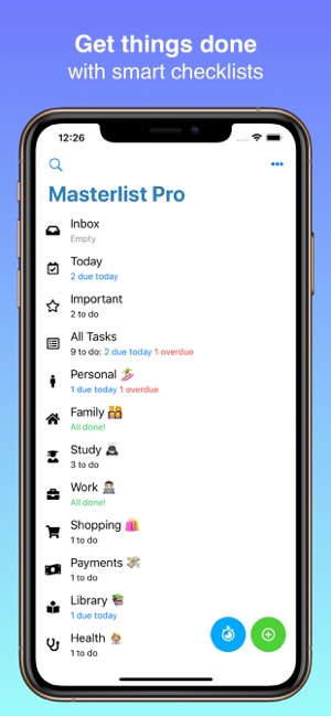 Masterlist: Focus & Tasks