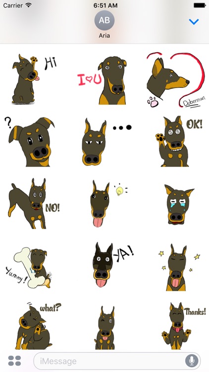 Doberman Pinscher Dog Sticker