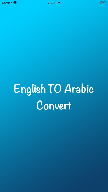 English TO Arabic Convert