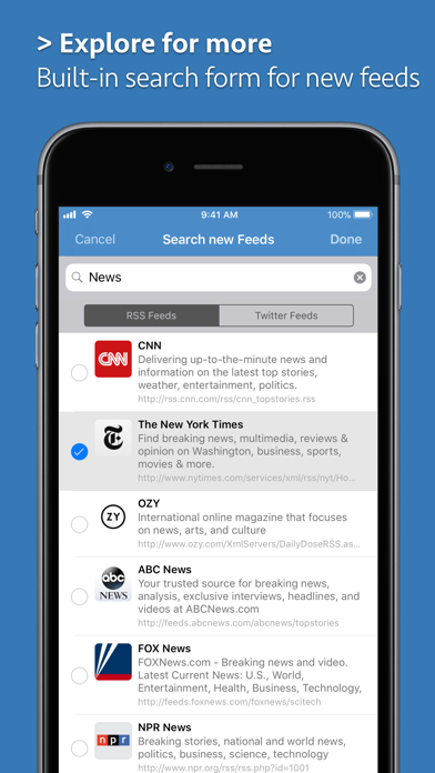News Explorer screenshot1