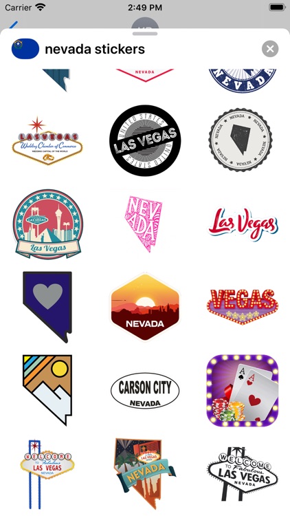 Nevada emojis - USA stickers