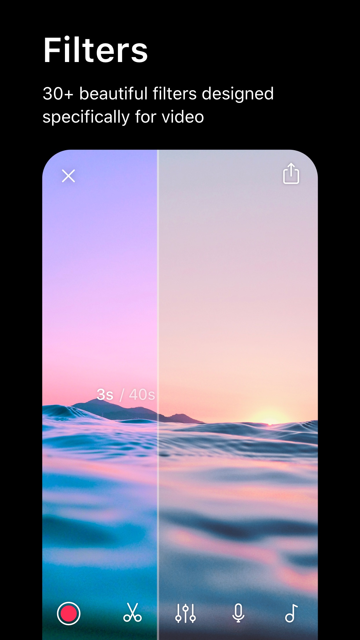 Screenshot do app Spark Camera - Video Editor