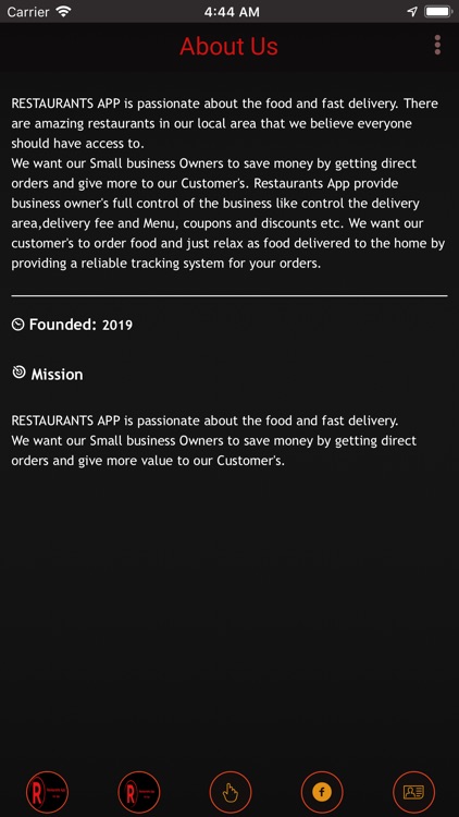 R-Restaurants App