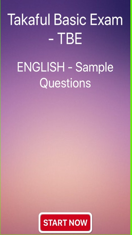 TBE Takaful Exam - English