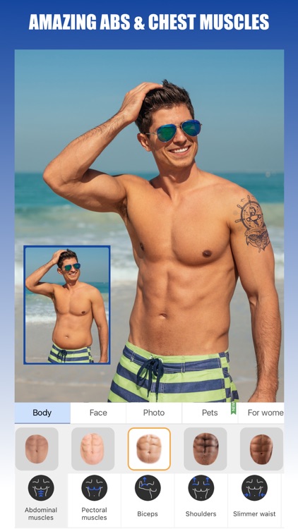 Retouch Men: Abs & Body Editor