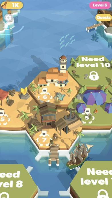 Islands Idle 3D - Pirate Bay screenshot 2