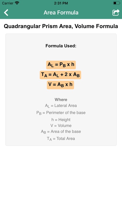 Area Calculation Tool