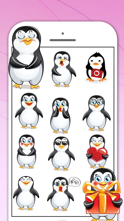 Penguin Sticker for iMessage screenshot-3