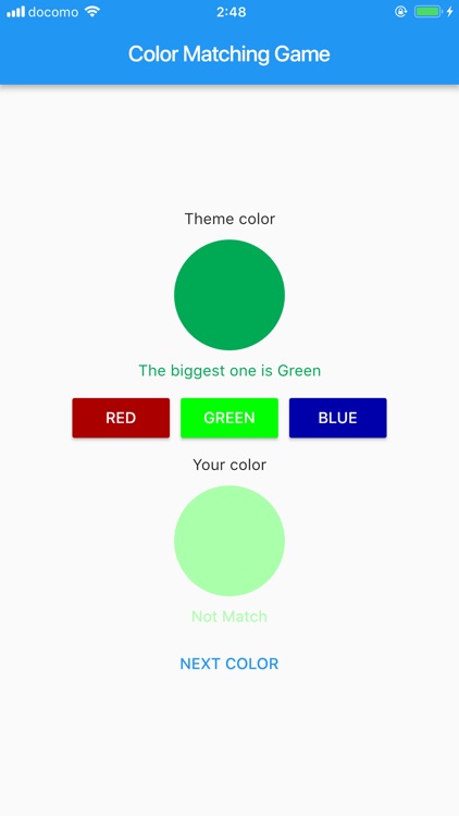 Color Matching Game - Flutter