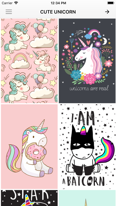 Cute Unicorn Wallpapers for iPhone  iPad  App Info  Stats  iOSnoops