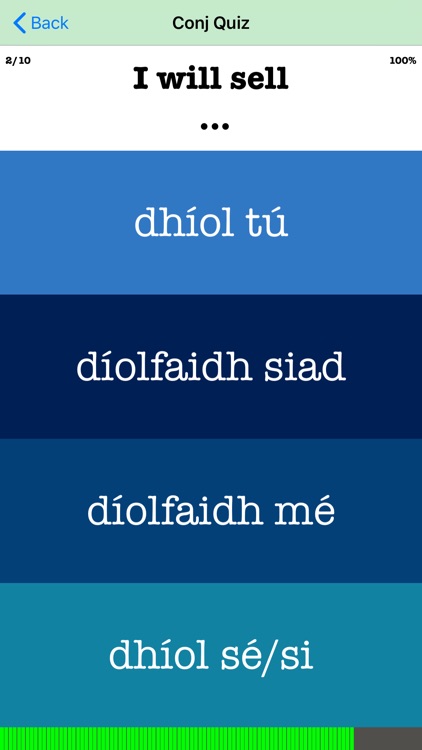 Irish Verb Blitz