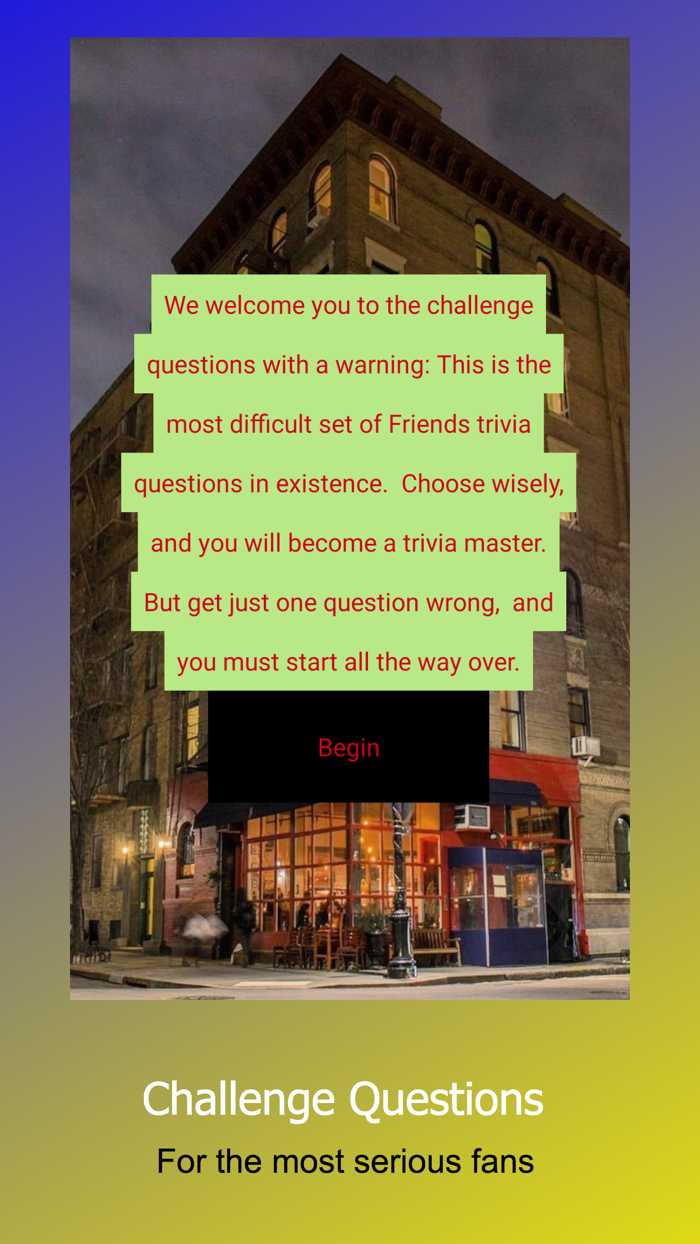Friends Trivia Challenge