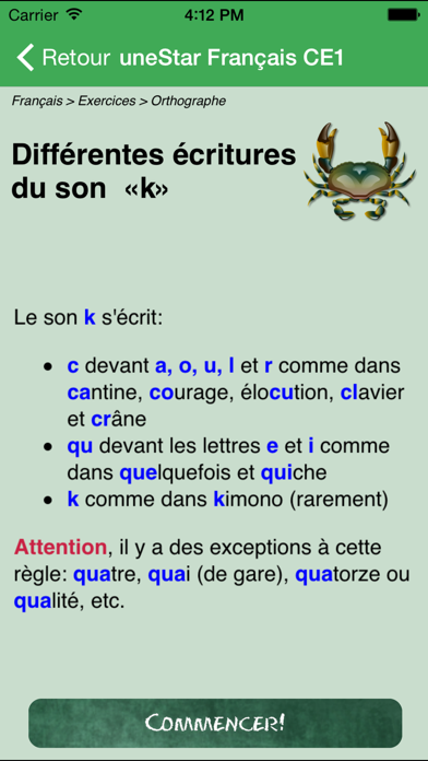 Screenshot #2 pour uneStar Francais CE1