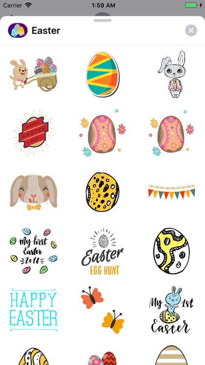 Happy Easter Egg Hunt Sticker