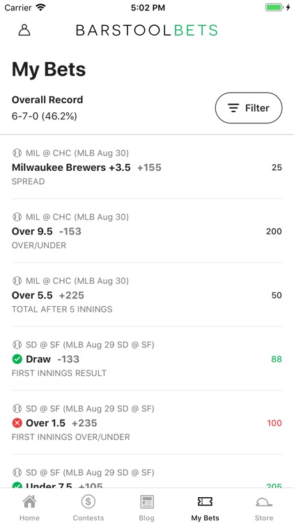 Barstool Bets