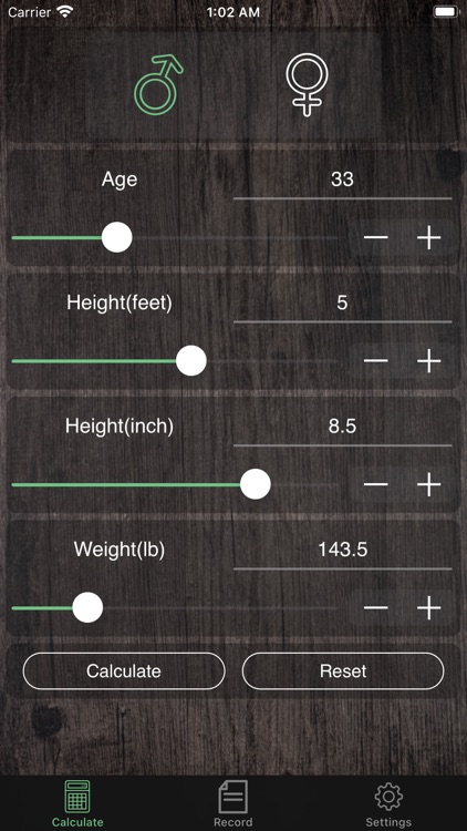 BMI&BMR Calculator