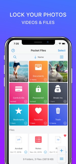 PocketFiles: Photo Video Vault