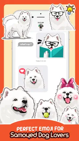 Game screenshot Samoyed Dog Emoji Sticker Pack mod apk
