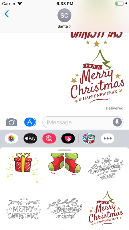 #1 Funny Santa Claus Stickers screenshot-4