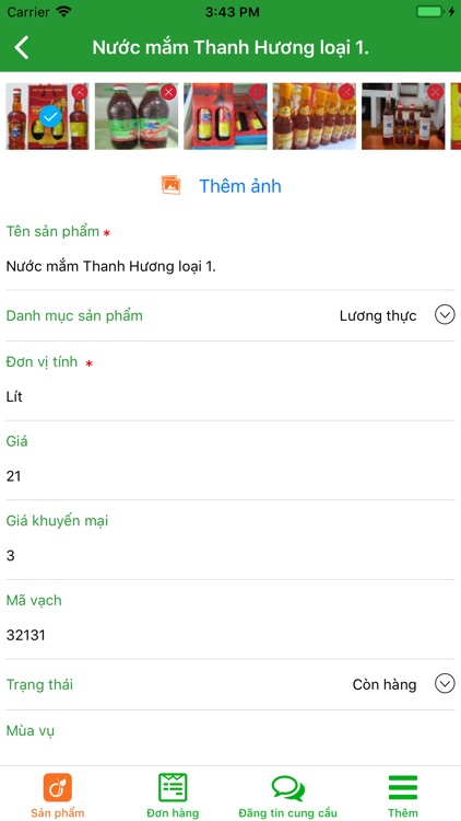 Nông sản an toàn Thanh Hoá