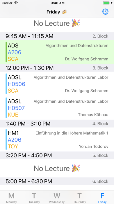 How to cancel & delete MyTimetable - for HS-Mannheim from iphone & ipad 1