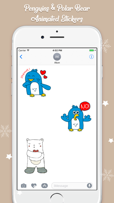 Polar Bear & Penguin Stickers screenshot 4