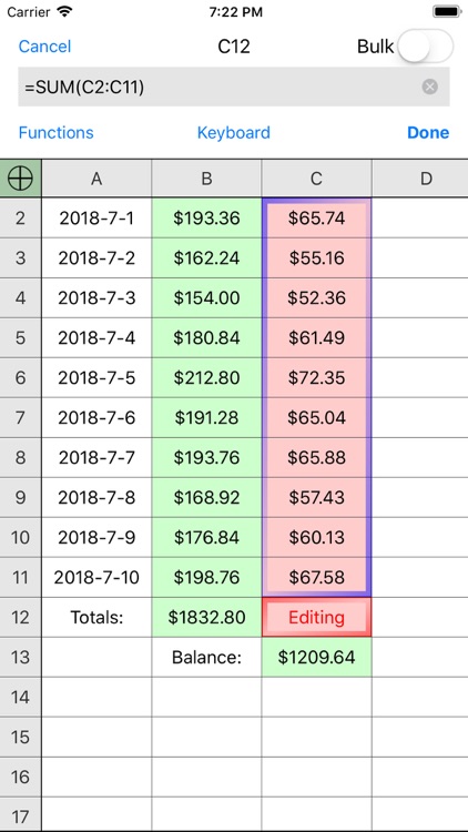 Utility Spreadsheet