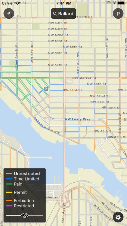 Seattle Parking Map