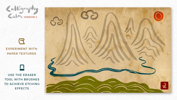 Calligraphy Calm Ink Painting screenshot-0