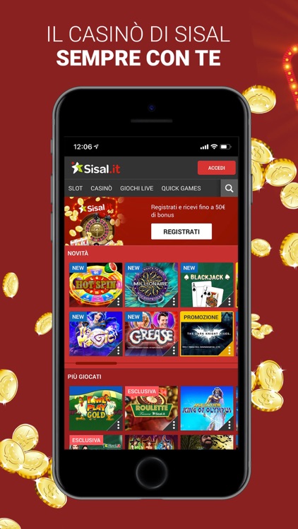 App sisal casino e slot