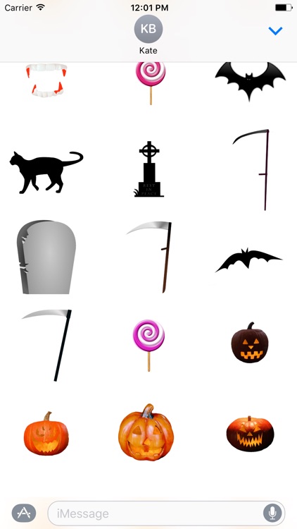 Halloween Stickers : Messages