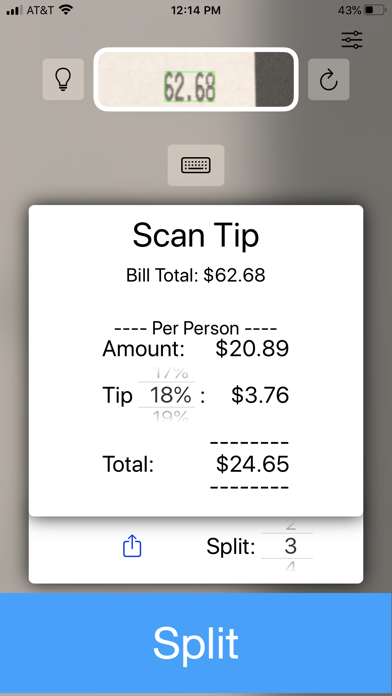Scan Tip - Tip Calculator screenshot 2