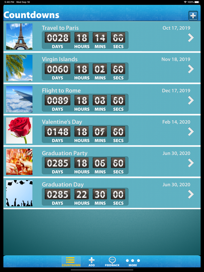Big Days of Our Life Countdown