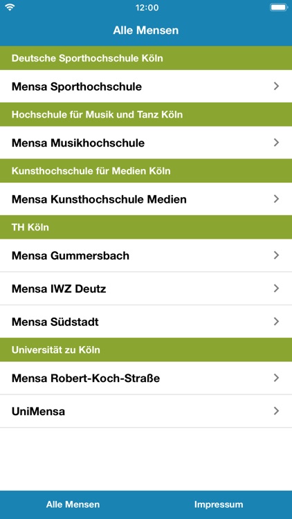 Mensa Köln und Gummersbach