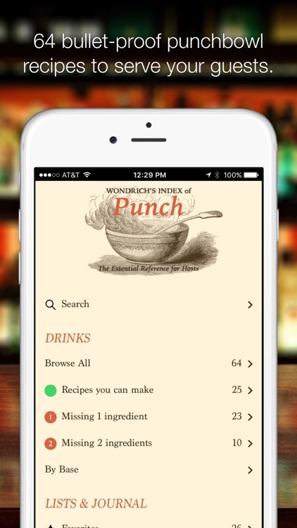 Wondrich’s Index of Punch