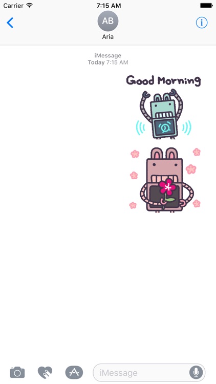 Animated Rabbit Robot Sticker