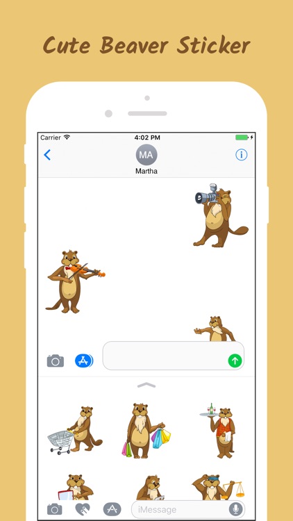 Beaver Sticker Emojis screenshot-3
