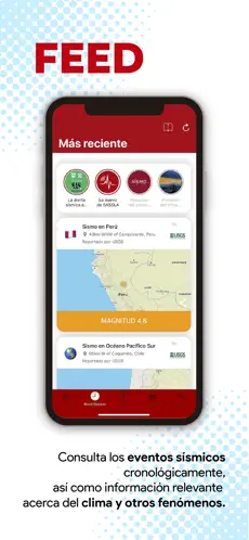 Captura de Pantalla 6 SASSLA: Sismos en tiempo real iphone