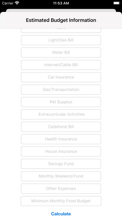 Simple Budget Estimator screenshot-3