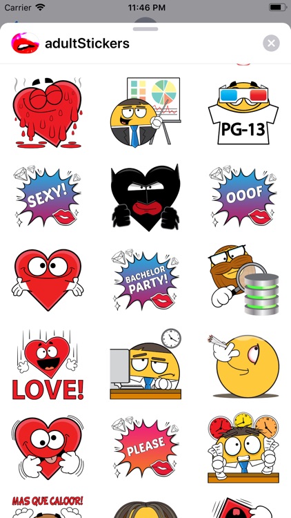 adult Bedtime Stickers