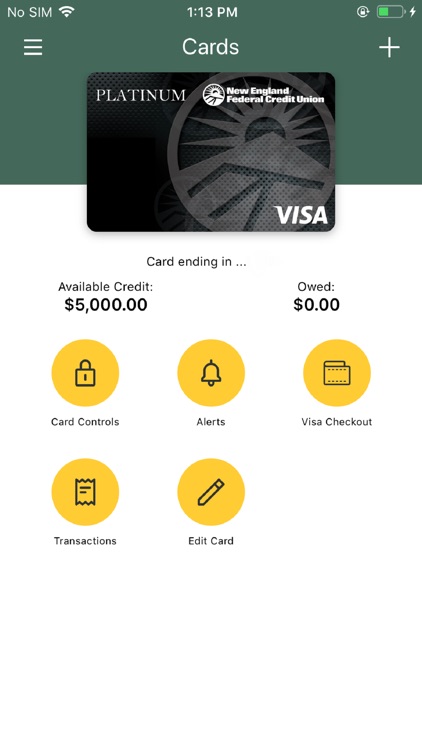 NEFCU Credit Card Manager