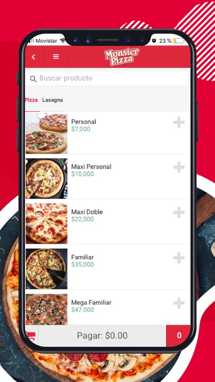 Monster pizza App