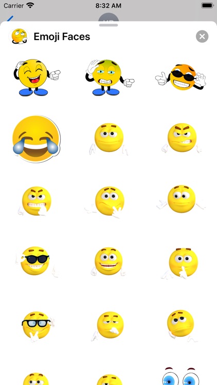 Emoji Faces Sticker Pack