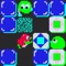 The player control Pengo, a penguin character