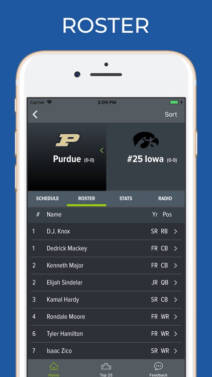 Purdue Football Schedules